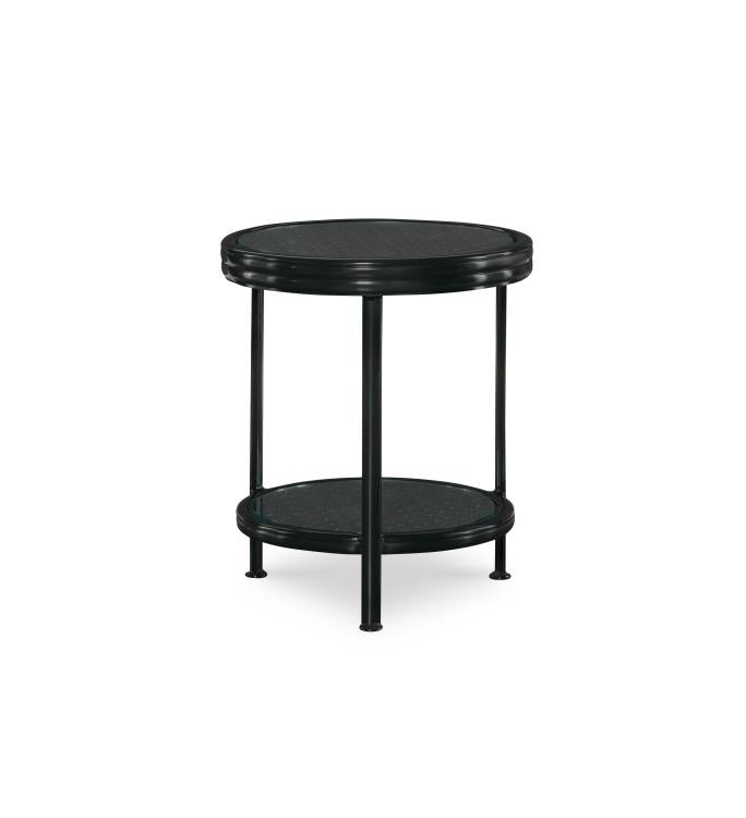 Augustine Metal Occasional Table W/Tempered Glass - Image 3