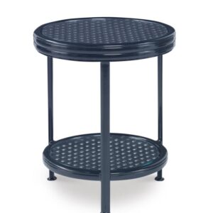 Augustine Metal Occasional Table W/Tempered Glass